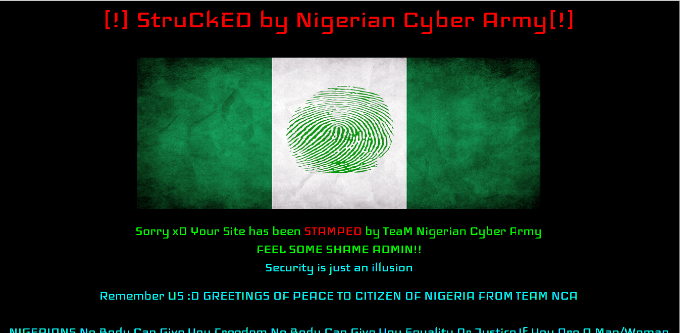 Photo of Nigeria’s EC website hacked