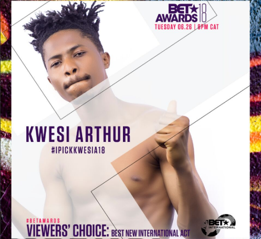 Photo of 2018 BET Awards: How Can I Lose When I Came For Nothing – Kwesi Arthur Reacts