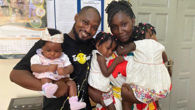 Photo of Funny Face Shares A Beautiful Photo Of His Twin Daughters, Ella And Bella As They Turn A Year Older Today