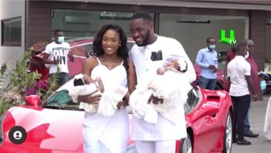 Photo of Kennedy Osei And Tracey Mark 1st Marriage Anniversary; Hold Naming Ceremony For Their Twins (Watch Video)