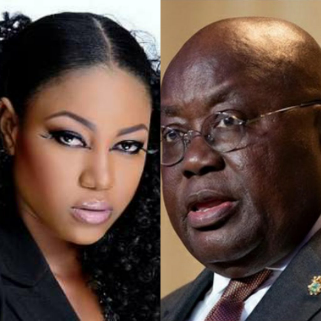 Yvonne Nelson and President Akufo-Addo