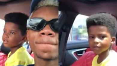 Photo of How KiDi’s Son Reacted After Hearing His Name In The Golden Boy Album Intro (Watch Video)