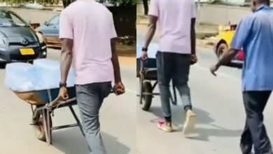 Photo of Keche Joshua Applauded For Helping An Elderly Wheelbarrow Pusher (Video)