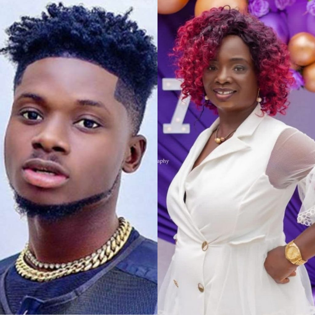 Kuami Eugene and his mother
