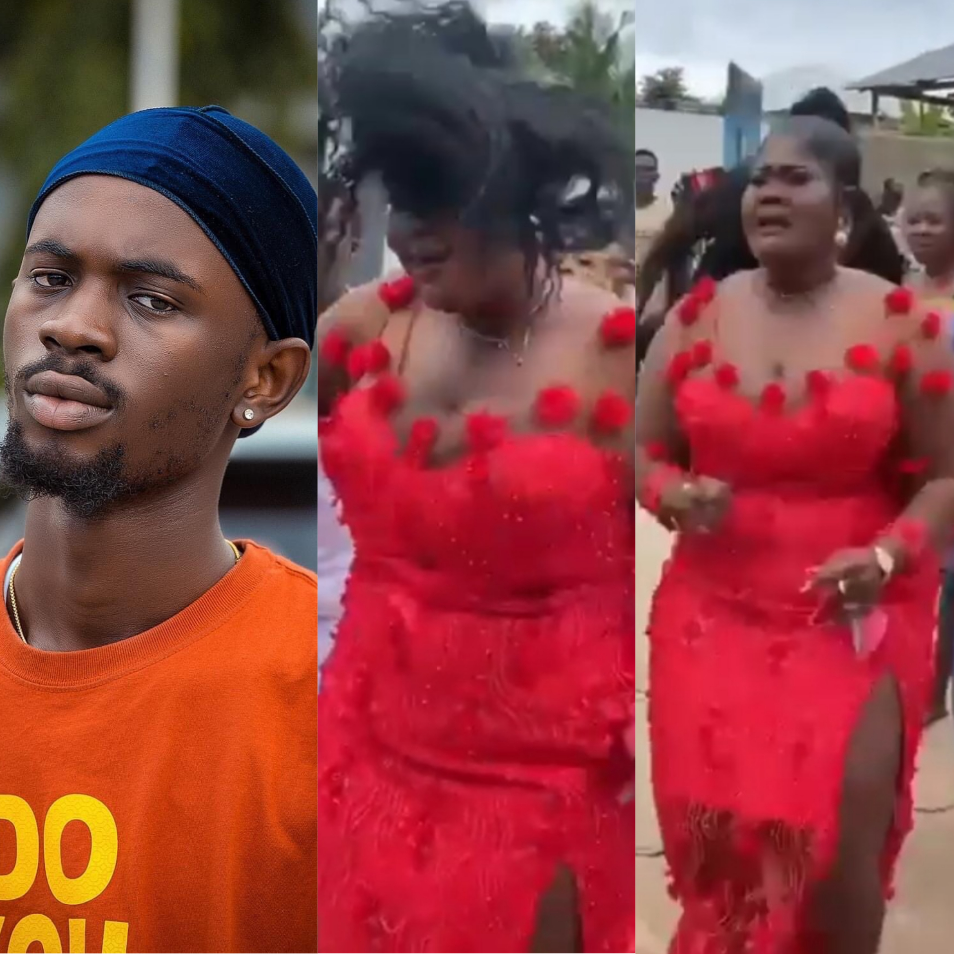Lady madly sings Black Sherif's Second Sermon song at a wedding ceremony