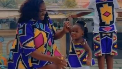 Photo of Followers Of Tracey Boakye Gush Over Her Beautiful Matching Outfits With Her Children (Video)