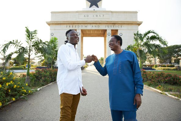 Stonebwoy and Dr Kwabena Duffour