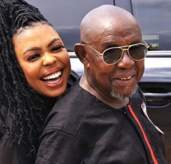Afia Schwarzenegger and her late dad