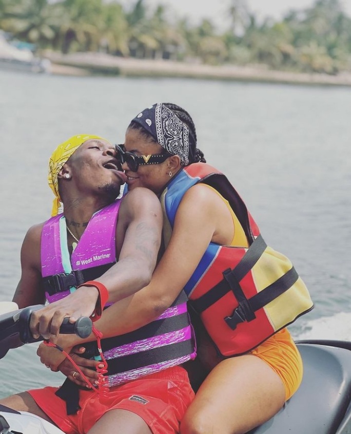 Shatta Wale and his new lover-Elfreda
