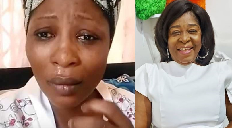 Gloria Sarfo cries over her mother's death