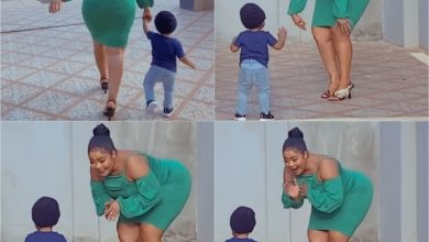 Photo of Kisa Gbekle Engages Her Son In A Fun Moment As She Flaunts Him For The First Time (Video)