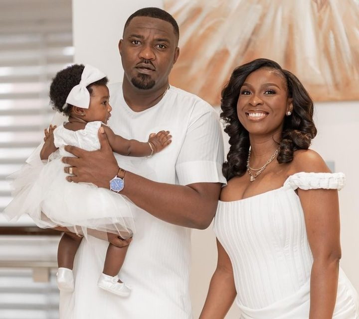 John Dumelo, wife and daughter