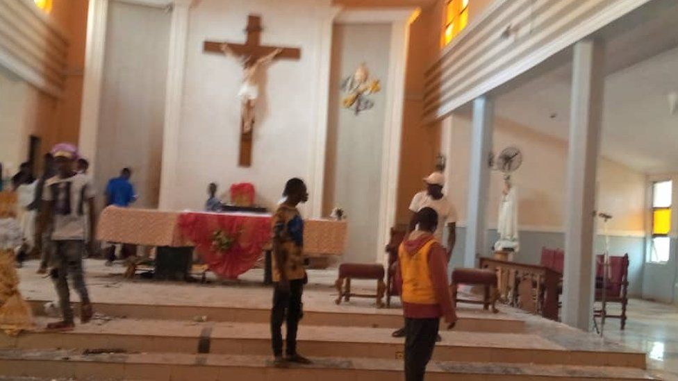 Catholic church attack in Nigeria