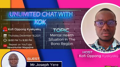 Dr Joseph Yere talks about Mental Health Challenges in Bono, Bono East and Ahafo Regions on Unlimited Chat With K.O.K
