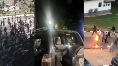 Photo of Watch Videos Of The Moment Katanga Hall And Conti Hall Students Clashed At The KNUST Campus