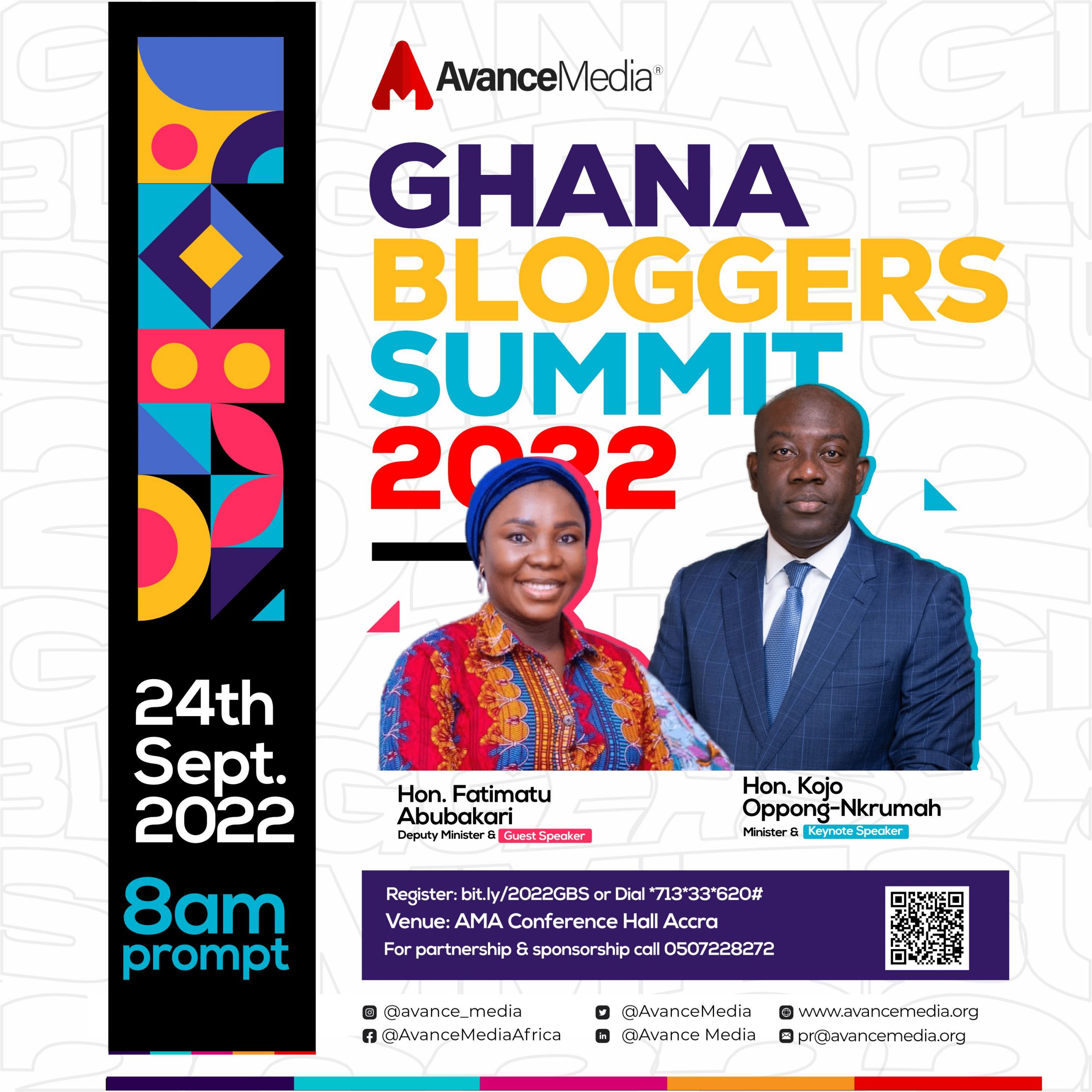 Kojo Oppong Nkrumah And Fatimatu Abubakar To Speak At 2022 Ghana Bloggers Summit
