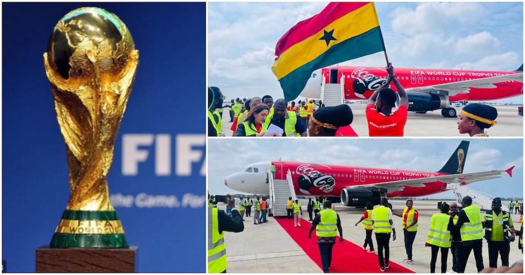 2022 FIFA World Cup Trophy in Ghana