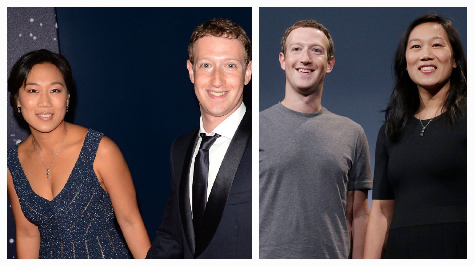 Mark Zuckerberg and Priscilla Chan