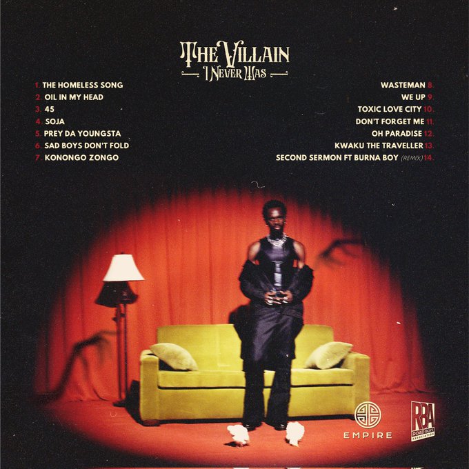 Black Sherif - The Villain I Never Was Album
