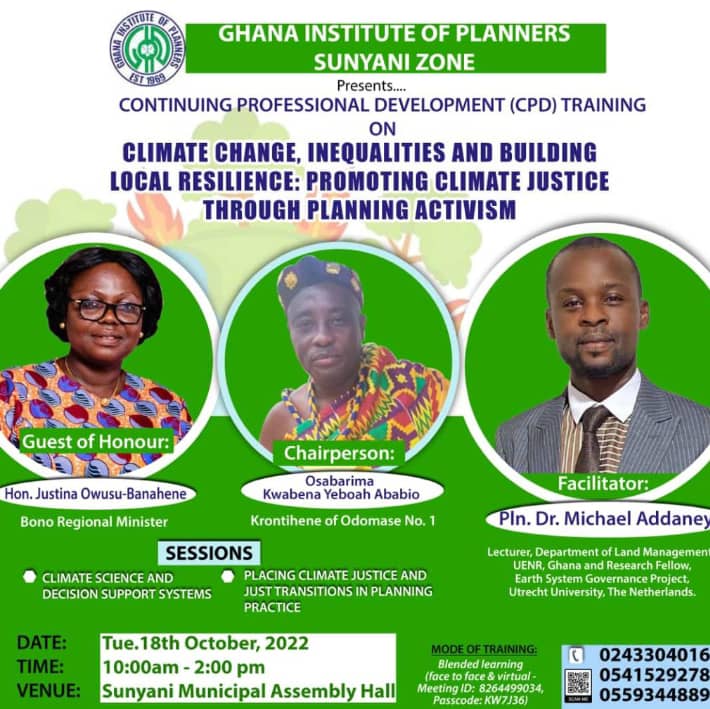 Climate justice training in Sunyani