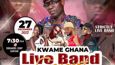 Photo of Kwame Ghana Gears Up For Live Band Concert In Sunyani