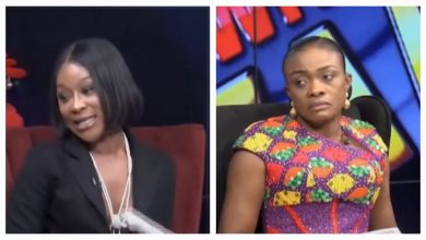 Photo of The Awkward Look Diana Asamoah Gave To Efia Odo When Singing Her New Song On UTV (Video)