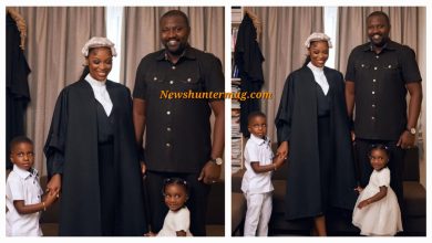 Photo of John Dumelo Celebrates His Wife’s Success Of Being Called To The Ghana Bar