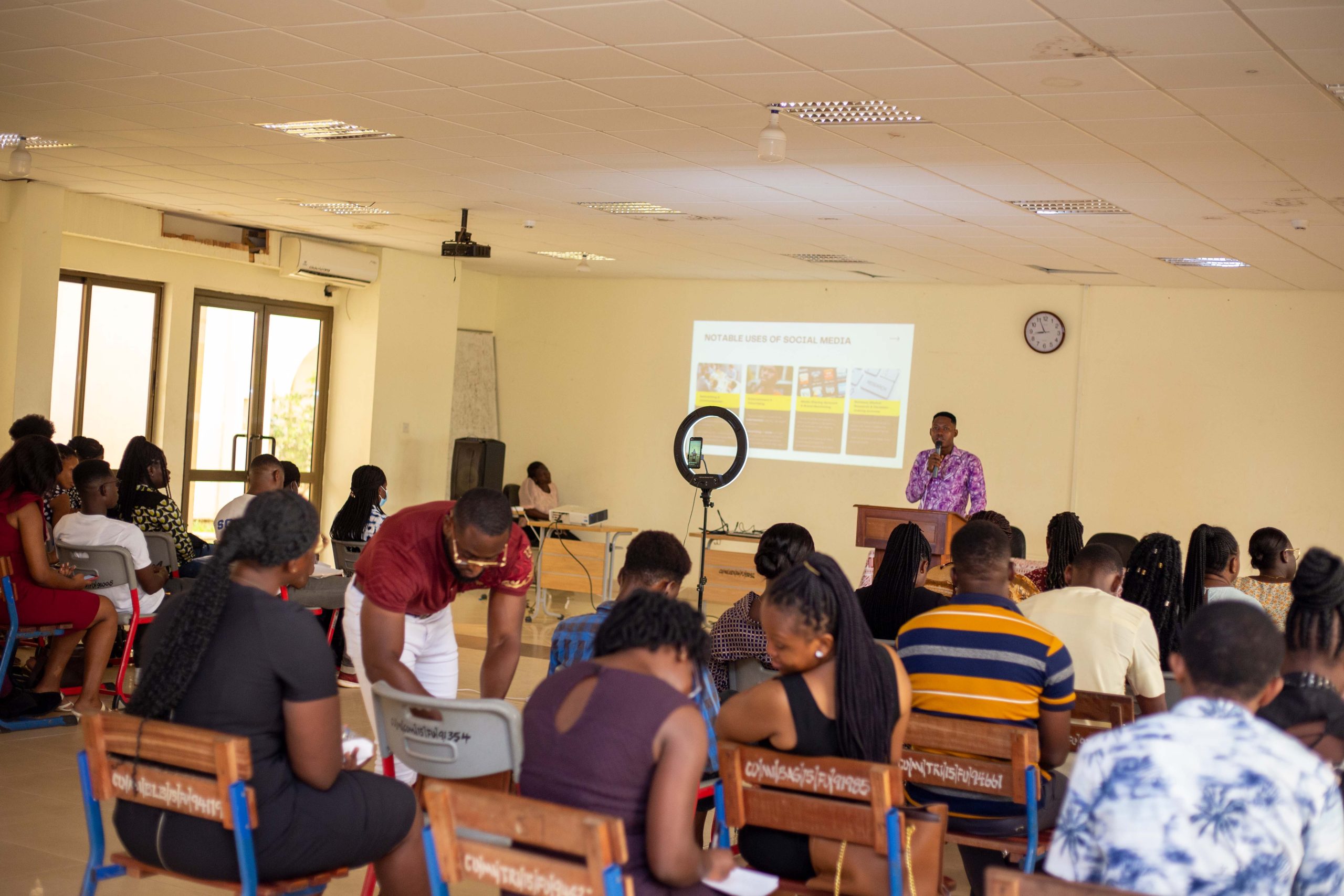 Prince Akpah Delivering 4th Guest Lecture at Central University on Emerging Trends & Opportunities in Social Media and Digital Marketing