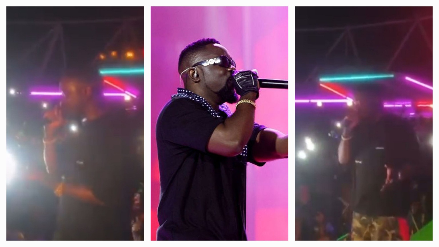 Sarkodie performing in Italy