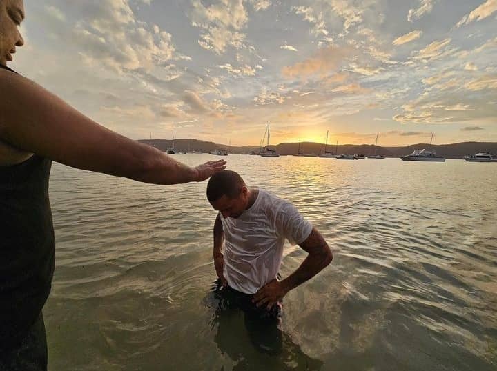 Kevin Prince Boateng Gets Baptized
